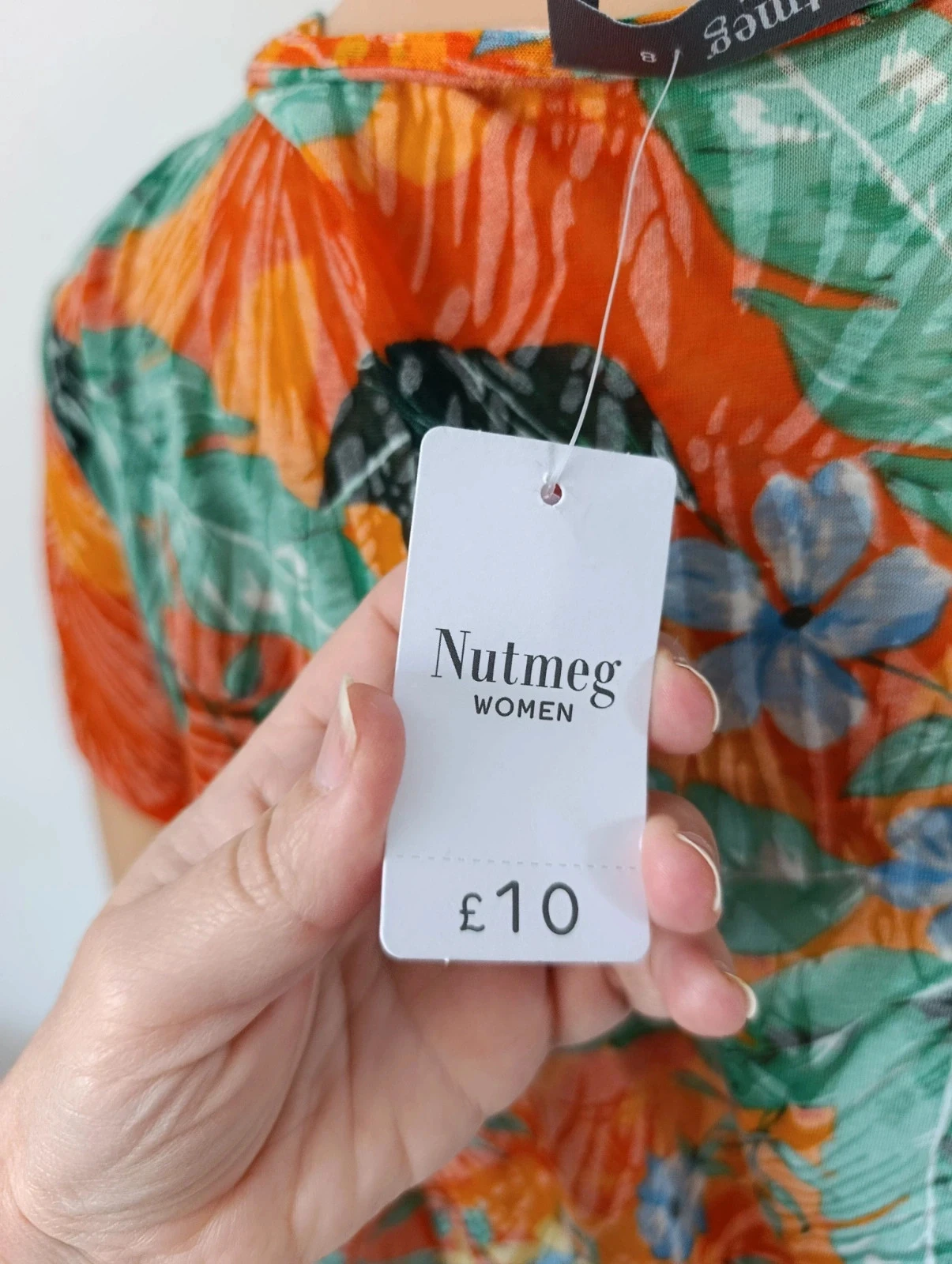 Nutmeg Dames – Tropisch bedrukt T-shirt – Maat s – photo 7